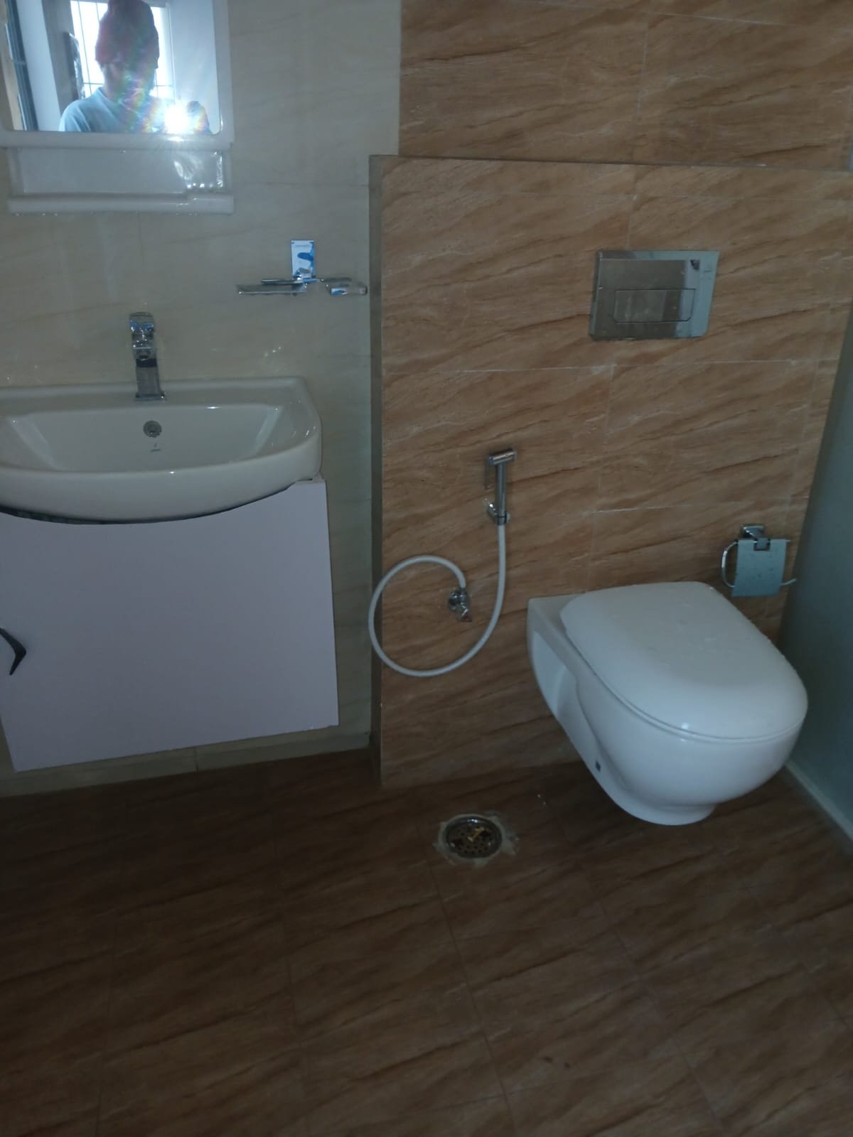 Modern Completed Bathroom with Wall-Hung WC & Vanity